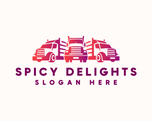Logistics - Freight Truck Fleet logo design