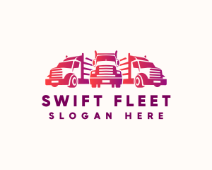 Freight Truck Fleet logo design