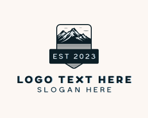 Camping - Outdoor Mountain Travel logo design