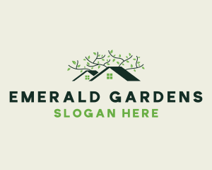 Greenhouse Plant Landscaping  logo design