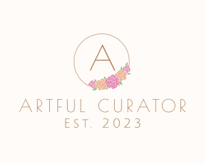 Flower Garden Wreath Florist logo design