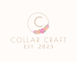 Flower Garden Wreath Florist logo design