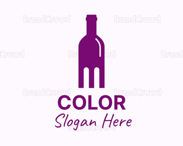 Liquor Bottle Distillery Logo