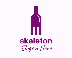 Wine Bottle - Liquor Bottle Distillery logo design