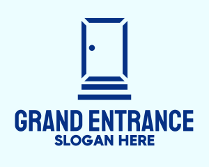 Entrance - Blue Door Entry logo design