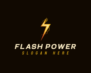 Electric Lightning Power logo design