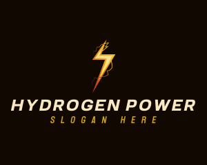 Electric Lightning Power logo design