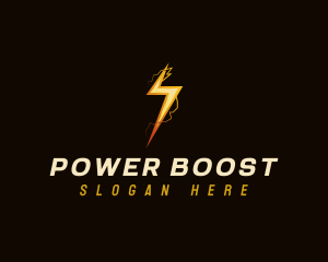 Electric Lightning Power logo design