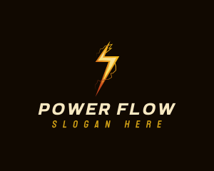 Electric Lightning Power logo design