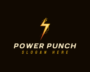 Electric Lightning Power logo design