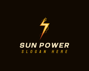 Electric Lightning Power logo design