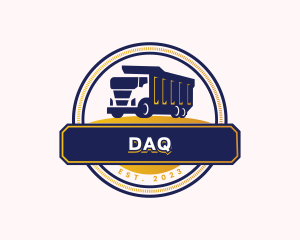 Dump Truck Logistics Logo
