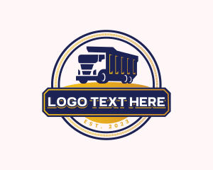 Dump Truck - Dump Truck Logistics logo design