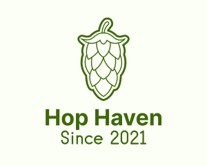 Hops - Minimalist Hops Barley logo design