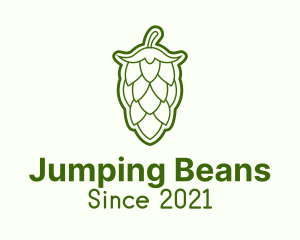 Minimalist Hops Barley logo design