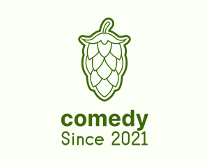 Beer Company - Minimalist Hops Barley logo design