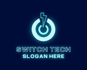 Switch - Power Lightning Glow logo design