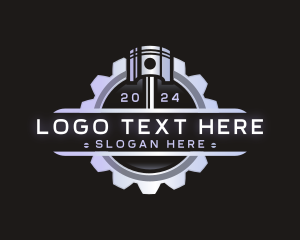 Engineer - Engine Piston Mechanic logo design