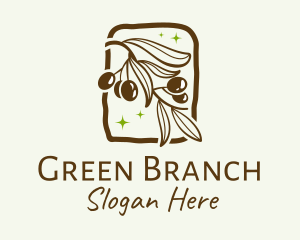 Branch - Brown Olive Branch logo design