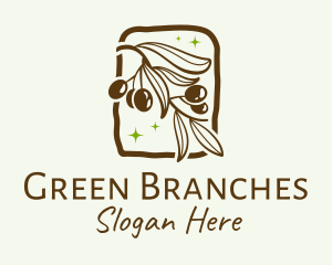 Brown Olive Branch logo design