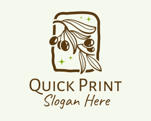 Brown Olive Branch logo design