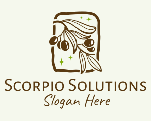 Brown Olive Branch logo design