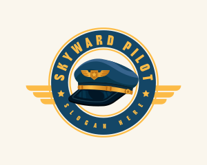 Pilot - Pilot Cap Aviation logo design
