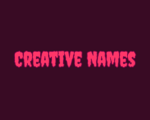 Name - Haunted Creepy Slime logo design