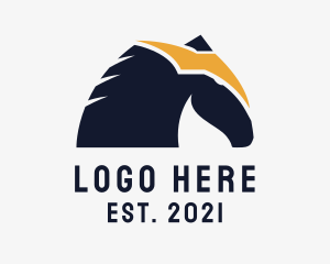 Wildlife Center - Lightning Fast Horse logo design