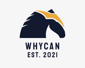 Equestrian - Lightning Fast Horse logo design
