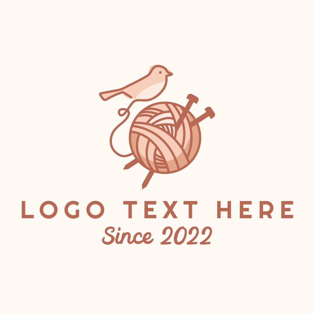 Sparrow Yarn Embroidery Logo | BrandCrowd Logo Maker