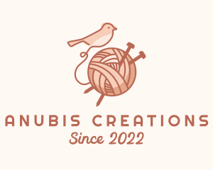 Sparrow Yarn Embroidery logo design