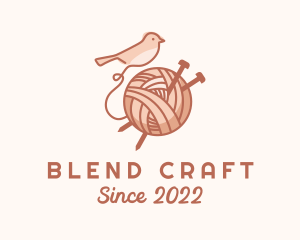 Interweave - Sparrow Yarn Embroidery logo design