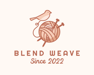 Interweave - Sparrow Yarn Embroidery logo design