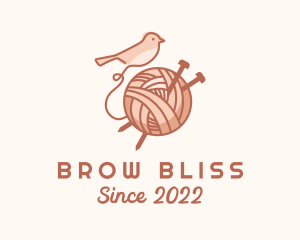 Sparrow Yarn Embroidery logo design