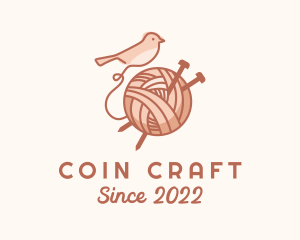 Sparrow Yarn Embroidery logo design