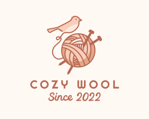 Wool - Sparrow Yarn Embroidery logo design