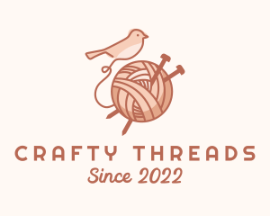 Sparrow Yarn Embroidery logo design