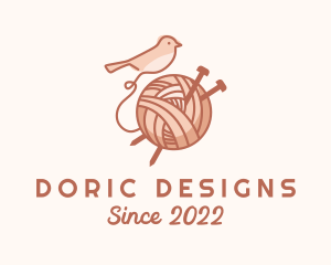 Sparrow Yarn Embroidery logo design