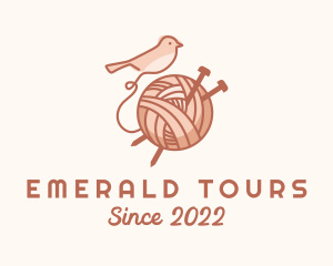 Sparrow Yarn Embroidery logo design