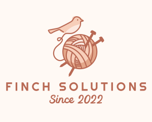 Finch - Sparrow Yarn Embroidery logo design