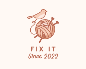 Sparrow Yarn Embroidery logo design