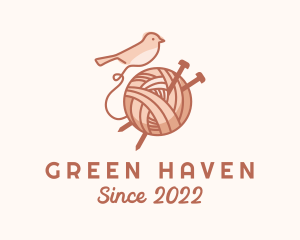 Sparrow Yarn Embroidery logo design