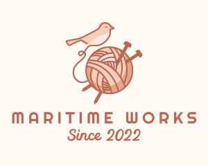 Sparrow Yarn Embroidery logo design