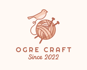 Sparrow Yarn Embroidery logo design