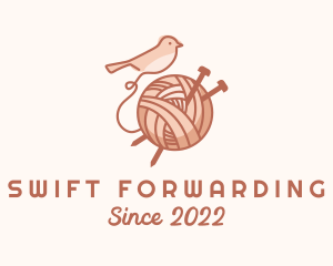 Sparrow Yarn Embroidery logo design