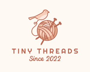 Sparrow Yarn Embroidery logo design