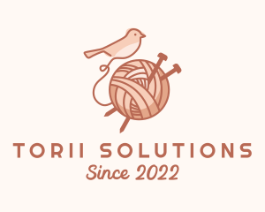 Sparrow Yarn Embroidery logo design