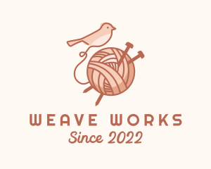 Sparrow Yarn Embroidery logo design