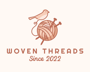 Woven - Sparrow Yarn Embroidery logo design